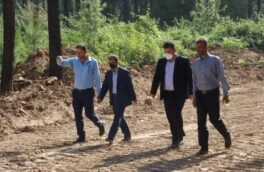گزارش تصویری بازدید شهردار رشت از روند احداث باغ ۴۷۷ هکتاری لاکان