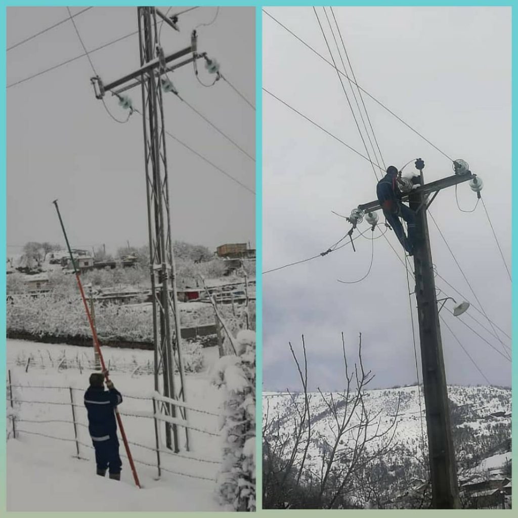 آمادگی ۱۸۰ اکیپ عملیاتی با تجهیزات کامل جهت رفع ناپایداری احتمالی شبکه های توزیع برق متاثر از وزش باد شدید و بارش برف در سطح استان