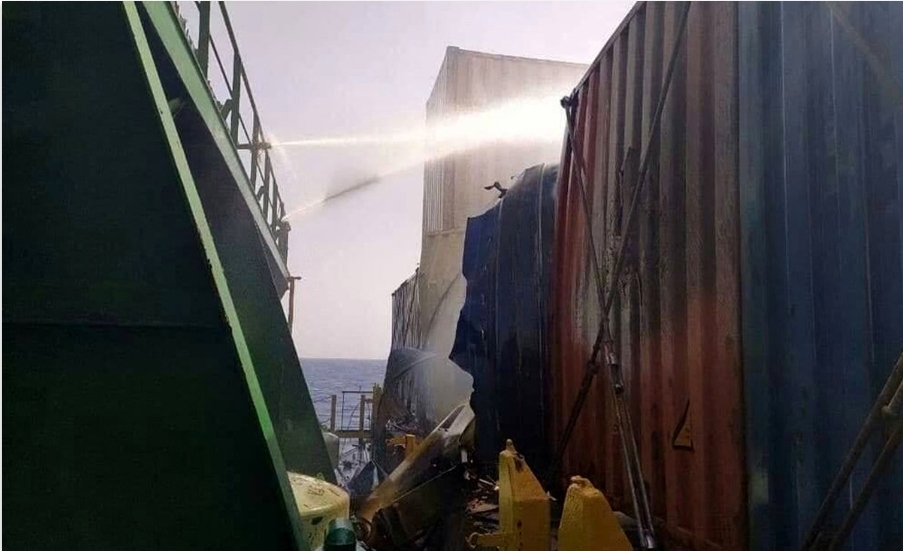 حمله تروریستی به کشتی ایرانی در دریای مدیترانه + عکس