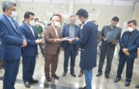 با حضور مدیرعامل سازمان در شهرک صنعتی منطقه آزاد انزلی از کارگران یکی از واحد تولیدی منطقه تجلیل شد