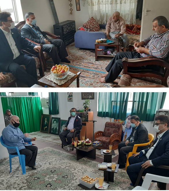 دیدار رئیس تامین اجتماعی لنگرود با سه خانواده شهید شهرستان