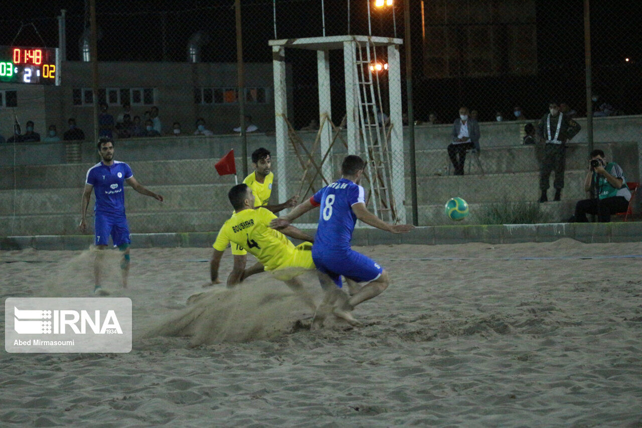 صعود تیم فوتبال ساحلی شاهین خزر رودسر به نیمه نهایی لیگ برتر