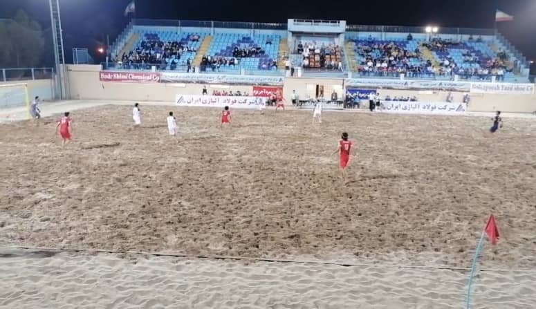پیروزی تیم فوتبال ساحلی شاهین رودسر مقابل نماینده اردکان