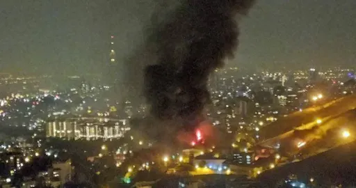 🔺مصدومیت ۸ نفر در حادثه آتش‌سوزی زندان اوین