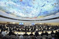 ♦در نشست شورای حقوق بشر سازمان ملل بیانیه مشترک ۵۴ کشور علیه ادعای اجرای حکم اعدام برای معترضین در ایران