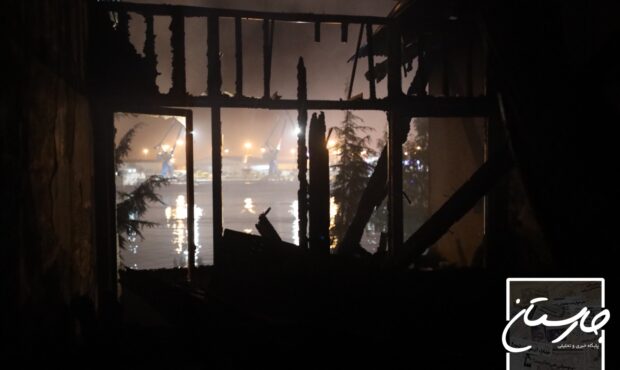 آتش سوزی هتل ایران انزلی به روایت تصویر