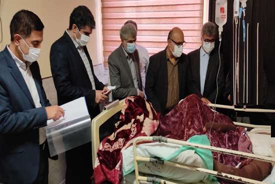 تیم نظارتی مجلس شورای اسلامی از آسیب دیدگان سانحه لنگرود عیادت کردند