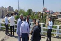 بازدید رییس و جمعی از اعضای شورای اسلامی شهر رشت از روند اجرای لایروبی رودخانه گوهررود رشت
