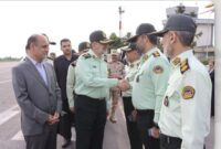 فرمانده کل نیروی انتظامی وارد رشت شد