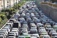 ترافیک سنگین در جاده خروجی گیلان
