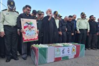 خاکسپاری پیکر شهید مدافع امنیت  در املش