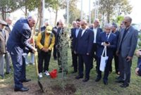 کاشت درخت صلح با حضور استانداران خزر